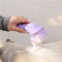 Brosse de toilettage pour animaux de compagnie en gros, en plastique écologique, pour le massage des chiens, auto-nettoyante, outils de toilettage