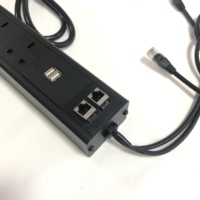 Regleta de Enchufes Inteligente PDU con Resistencia a Altas Temperaturas y Protección Contra Incendios, Equipo de Distribución de Energía con USB y Cualquier Tipo de Enchufe BST-US6C