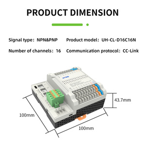 Module d'E/S à distance 16 entrées/sorties numériques à prix de gros, contrôleur de programmation PLC CC-LINK - Product Image 2