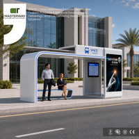 Rue extérieure Publicité Matériel Créatif Arrêt de Bus Abri D'autobus avec LED panneau publicitaire