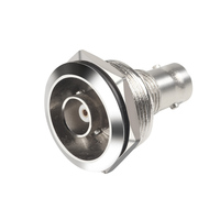 Adaptateur de tête femelle à femelle de type D BNC, connexion de prise électrique en alliage de zinc