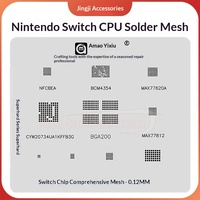 Amaoe ODNX02-A2 CPU BGA Reballing Stencil untuk Switch Game Player Planting Tin Template Platform IC Chip Soldering Fixture