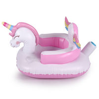 Siège d'apprentissage gonflable licorne pour bébé, chaise de bain gonflable, canapé portable en PVC, tabouret de douche pour jouer, manger et prendre un bain