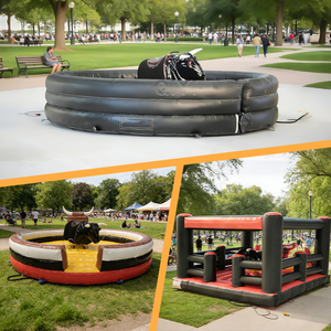 Simulador de toro mecánico inflable de PVC de grado comercial, personalizado, para juegos de rodeo, MOQ 1 pieza - Product Image 4
