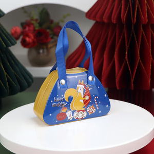 Mini Caja de Metal Personalizada para Dulces y Galletas con Diseño de Árbol de Navidad, Caja de Regalo de Hojalata para Navidad, Decoración 2026 - Product Image 3