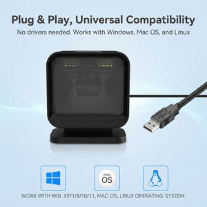 Escáner de Código de Barras USB Omnidireccional 2D de Alta Resolución, Manos Libres, para Supermercados en la Industria Minorista, <span class=keywords><strong>NETUM</strong></span> DP9280 - Product Image 2