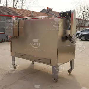 100-500 kg/saat yüksek kapasiteli kavrulmuş eşit fıstık tahıl badem fındık kavurma makinesi fıstık kavurma makinesi gaz
