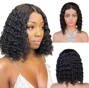 Perruque Bob 12 pouces 4*4 en dentelle française pour femme, densité 200%, cheveux humains vierges indiens bruts 100%, toucher doux - Product Image 2