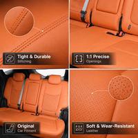 TOPFIT Housse de siège de voiture en cuir NAPPA de luxe imperméable, fabricant, facile à installer, tout inclus