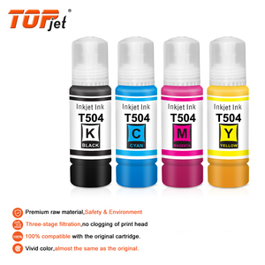 Topjet T504 504 Kit de recharge d'encre Bouteille en vrac compatible de qualité supérieure Tinta Encre à colorant pour imprimante <span class=keywords><strong>Epson</strong></span> <span class=keywords><strong>Ecotank</strong></span> <span class=keywords><strong>L4150</strong></span> L6161 L6171 - Product Image 3