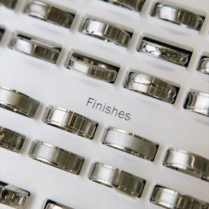 Wedding Band Selling System Men Wedding Band Sample Kit <b>Ring</b> Builder Black Prototype Wedding Band <b>Ring</b> Finishing Chart Display - Product Image 3