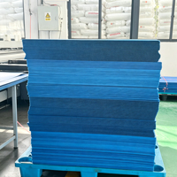 Plaque alvéolaire en PP personnalisée par le fabricant, panneau cannelé en polypropylène imperméable 1x3m 3mm 400gsm pour la construction et l'emballage industriel
