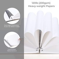 Huuhuhu — plaquettes de croquis artistiques, 60 feuilles/8.9 Pages, 8.3 "x 120", format carré Portable, 200 LB/120 GSM, papiers de dessin, original