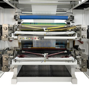 เครื่องพิมพ์เฟล็กโซกาวเทียม4สี800มม. 1000มม. เครื่องพิมพ์แบบดาวเทียมขายดีที่สุดสำหรับผ้านอนวูฟเวนพร้อมลูกกลิ้งเซรามิก - Product Image 5