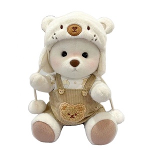 Vêtements Unisexe Taille M - Ours en Peluche Articulé Lena avec Combinaison Brodée de 30 cm - Product Image 1