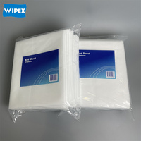 WIPEX Drap de lit médical jetable Drap de lit simple étanche emballé individuellement Drap d'examen beauté grand non-tissé