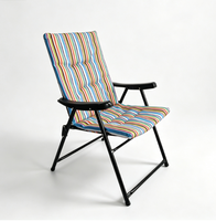 Chaises pliantes de camping, de jardin, de plage, de pêche, de plein air, relaxantes, de luxe, portables, en métal