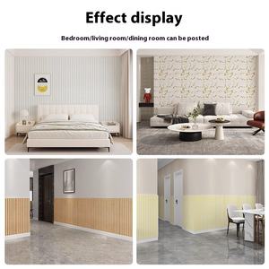 Papier peint de grille auto-adhésif étanche et sans humidité pour le mur de fond de la télévision dans le salon de la chambre à coucher Décoration murale facile - Product Image 4