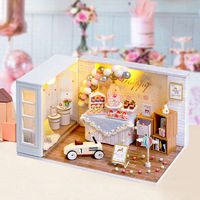 Kit de maison de poupée 3D en bois certifié CE CPC, modèle miniature de maison de fête pour jeunes, puzzle en bois pour enfants et adultes, cadeau, fournisseur OEM ODM