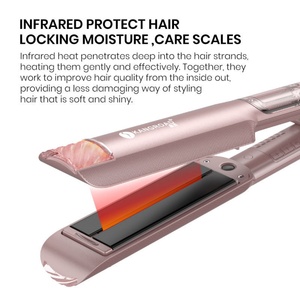 Plancha de Pelo Profesional con Vapor e Infrarrojos |   Anti-escaldaduras |   Doble Voltaje |   Herramienta de peinado para el hogar y viajes - Product Image 5