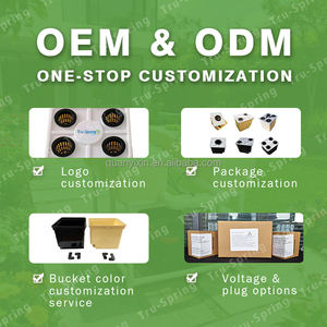 Système hydroponique à seaux hollandais 6 sites avec éclairage LED <span class=keywords><strong>pour</strong></span> <span class=keywords><strong>plantes</strong></span>, seaux Bato, irrigation goutte à goutte, culture hors-sol, kit serre - Product Image 3