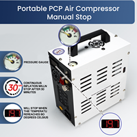 TUDIVING Compresseur d'air PCP compact 12V haute pression 4500Psi 300Bar 30Mpa pour sports de plein air, respirations artificielles, paintball et natation - Meilleures ventes