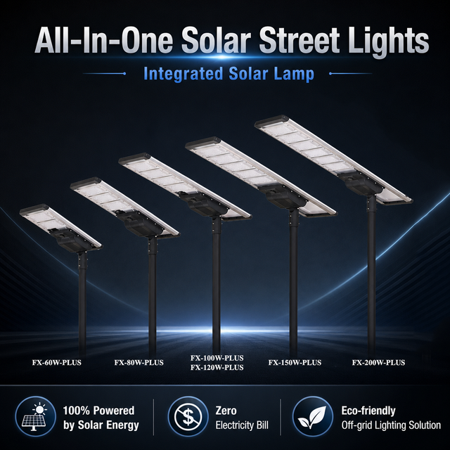 100W High Power Integrated Solar Lamp Motion Sensor IP65 Outdoor Lighting