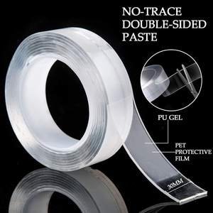 Ruban de montage adhésif collant double face amovible transparent Nano robuste <span class=keywords><strong>pour</strong></span> tapis, <span class=keywords><strong>photos</strong></span>, mur - Product Image 2