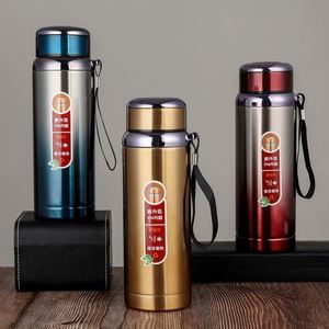 Botella Deportiva de Acero Inoxidable 316 de Gran Capacidad y Alta Calidad, Taza Aislada al Vacío Portátil para Auto - Product Image 1