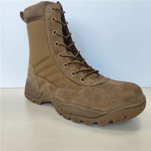 TSB09 2025 Nuevas Botas de Montañismo Color Café Oscuro, Botas de Desierto Resistentes para Hombre, Cuero Vacuno de Gamuza - Product Image 4