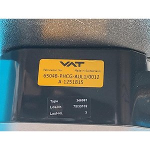 วาล์วสูญญากาศ VAT 65048-PHCG-AUL1/0012 ใช้แล้วตามสภาพเดิม อะไหล่อุปกรณ์เซมิคอนดักเตอร์รุ่นเก่า - Product Image 6