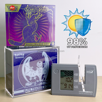 Boîte en acrylique transparente à bords arrondis SHP en promotion pour Pokémon TCG Ascended Heroes ETB Elite Trainer Box, protection UV en acrylique de 6 mm