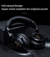 Casque de studio pour DJ, casque circum-auriculaire professionnel fermé pour PC, ordinateur, audio Hi-Fi, enregistrement musical 960b