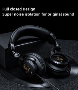 Auriculares de Estudio para DJ, Auriculares Supraaurales Profesionales Cerrados para PC, Computadora, Audio de Alta Fidelidad, Grabación de Música 960b - Product Image 5