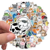 Custom Kids Cartoon Sticker Sheet Wholesale Wall Anime Cute Vinyl Cat Anime Book Kawaii Hollo Kitty Box Packaging Stray Label