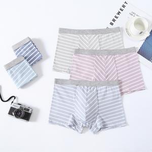 95% Katoenen Heren Ondergoed Sexy Strepen 3d Naadloze Boxers Grote Maat Middelhoge Rechte Hoek Broek Met Ademende Eigenschap - Product Image 3