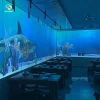 Projection interactive pour restaurant, thème de projection 3D, mapping immersif, projection interactive au sol/sur les murs, projecteur holographique...