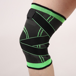 Genouillères de compression élastiques personnalisées avec logo pour le sport en plein air – Manchon de soutien tricoté pour le genou – Vente en gros - Product Image 1