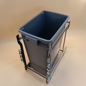 Splendide grande capacité 20 litres poubelle à seau unique fonctionnement en douceur armoire à tirer pour cuisine salle à manger en plastique - Product Image 5