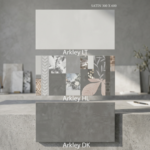 Azulejos de pared de baño de Color gris de 300x600mm 12x24 cerámica Digital esmaltada brillante para Interior de cocina azulejos de porcelana de alto brillo - Product Image 1