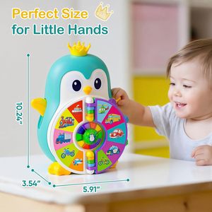 Jouet éducatif pour enfants au design pingouin - Jouet d'apprentissage interactif pour tout-petits certifié CPSIA CPC - Product Image 5