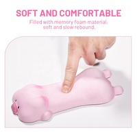 Tapis de souris de jeu personnalisé en forme de petit cochon de dessin animé, tapis de bureau antidérapant, tapis de jeu, tapis de bureau mignon, tapis de souris en mousse à mémoire de forme pour le bureau