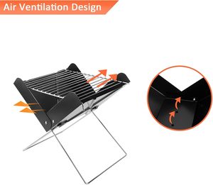Parrilla Portátil Plegable para Exteriores, de Leña y Carbón, para Acampar y Uso Doméstico - Product Image 2
