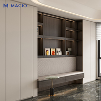 Meuble de rangement latéral MACIO en bois de luxe moderne pour salon, design personnalisé, armoire latérale sur pied avec tiroirs pour appartement