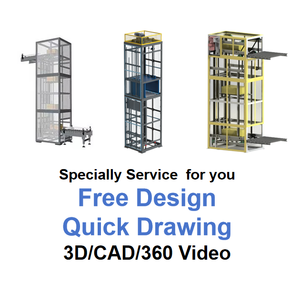 <span class=keywords><strong>Lift</strong></span> Kargo Listrik 3T Tugas Berat Industri untuk Logistik Gudang dengan Motor Rendah Kebisingan |   220V/380V Opsional |   Garansi Gratis - Product Image 2