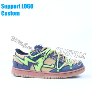 Tùy chỉnh Giày nhà sản xuất chính hãng leatheplush <span class=keywords><strong>r</strong></span> Sneakers phụ nữ người đàn ông biểu tượng tùy chỉnh thiết kế giản dị skateboarstyle người đàn ông giày dép - Product Image 2