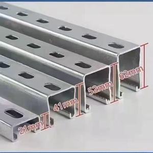 10 12 pieds acier inoxydable C Section Rail hdg canaux unistrut treillis de toit en acier galvanisé acier C canal aluminium - Product Image 4