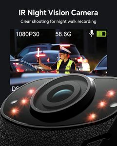 <span class=keywords><strong>BOBLOV</strong></span> alta calidad 1296P Max128G usable visión nocturna guardia de seguridad portátil grabación cuerpo usado Cámara - Product Image 4