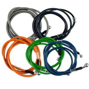 Tuyau de frein tressé en acier inoxydable haute pression et haute température, tuyau d'embrayage, PTFE, kits de câbles de frein personnalisables pour moto - Product Image 2