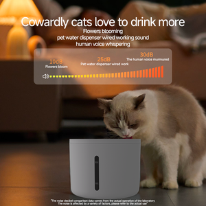 Fontanella per Gatti da Interno 2.5L, Silenziosa 25dB, Distributore d'Acqua Intelligente per Animali Domestici con Elemento Filtrante - Product Image 5
